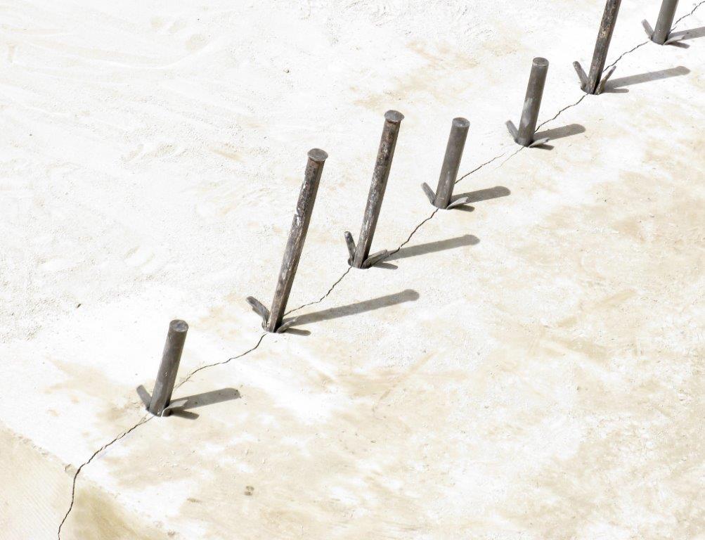 Détail de mise en place des coins éclateurs